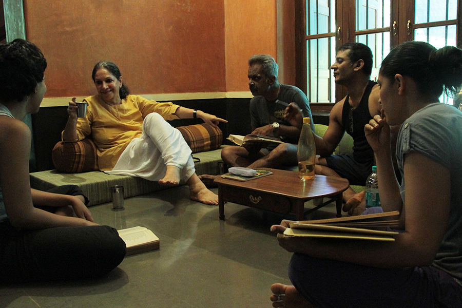 Veenapani with her actors