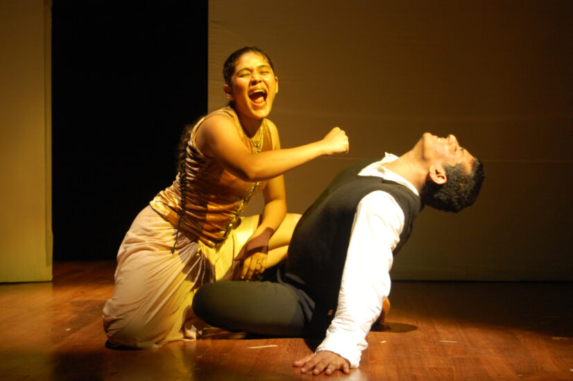Arjuna in a playful moment with Hamlet