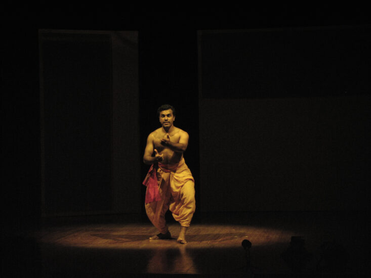 Ganapati circling his parents